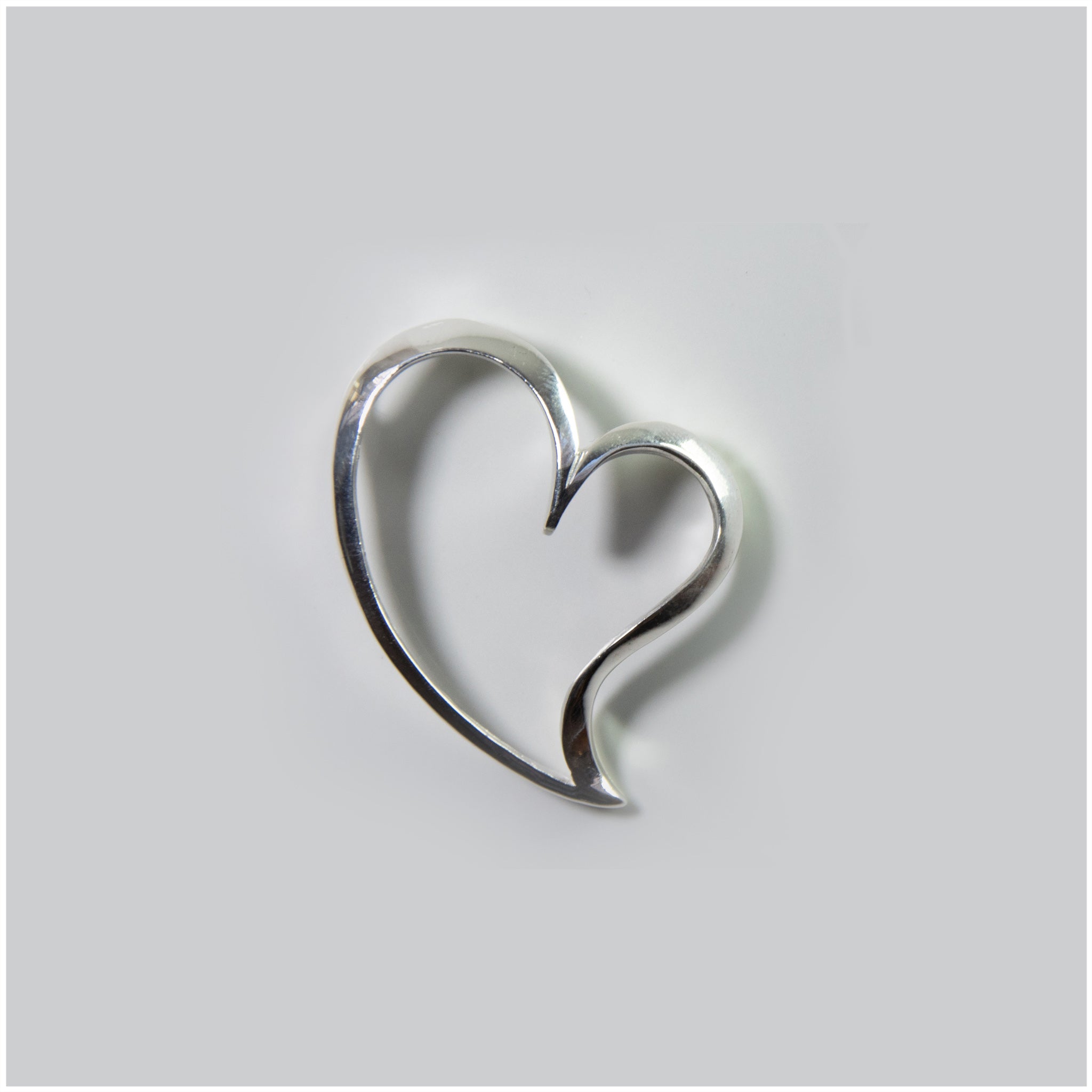 PS006 - Sterling Silver Heart Pendant