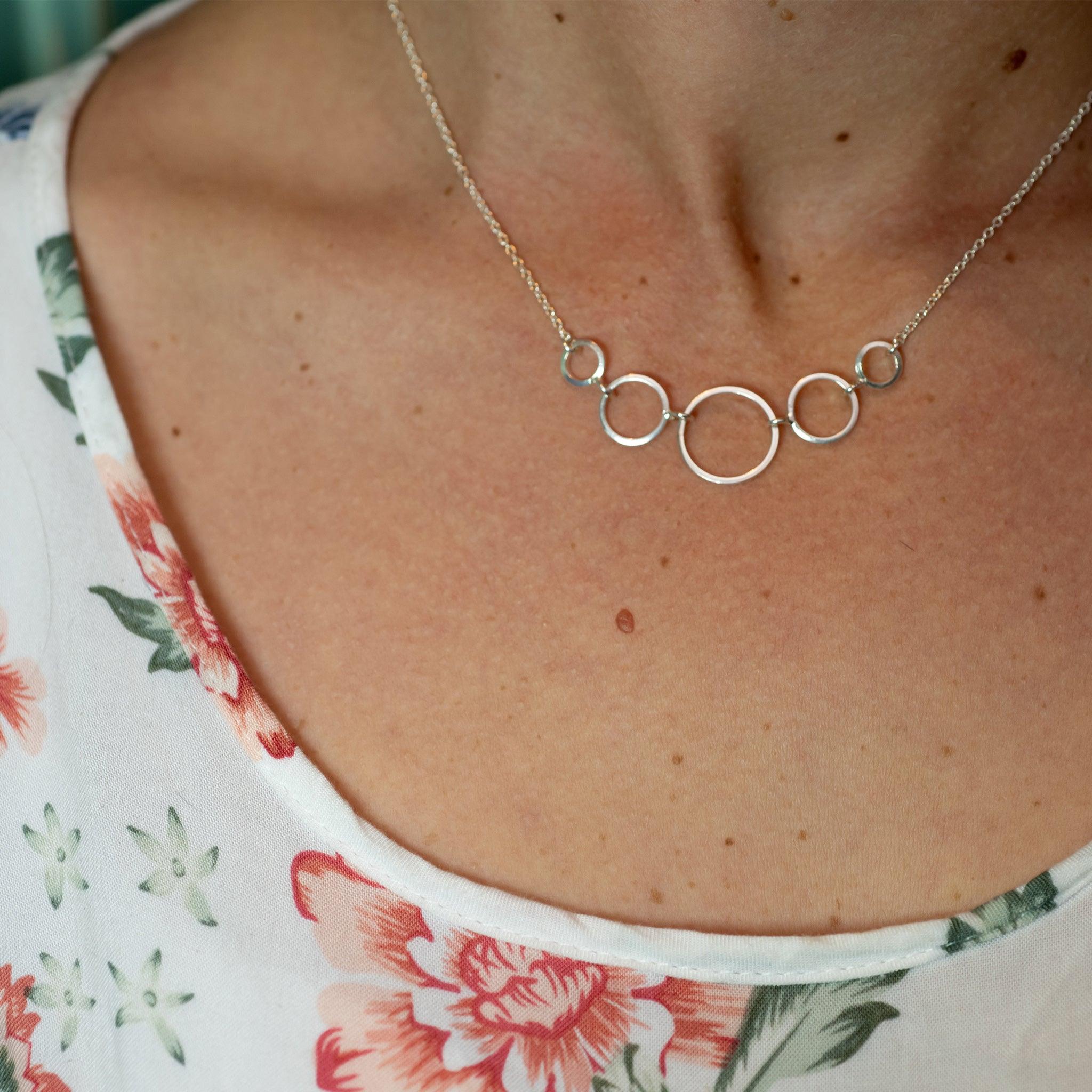 CP008 - Sterling Silver Circle Necklace