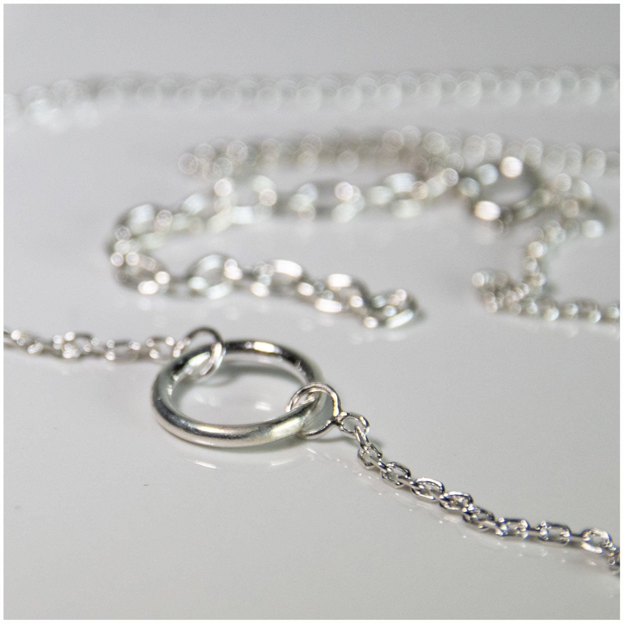 CP021 - Sterling Silver Circle Necklace