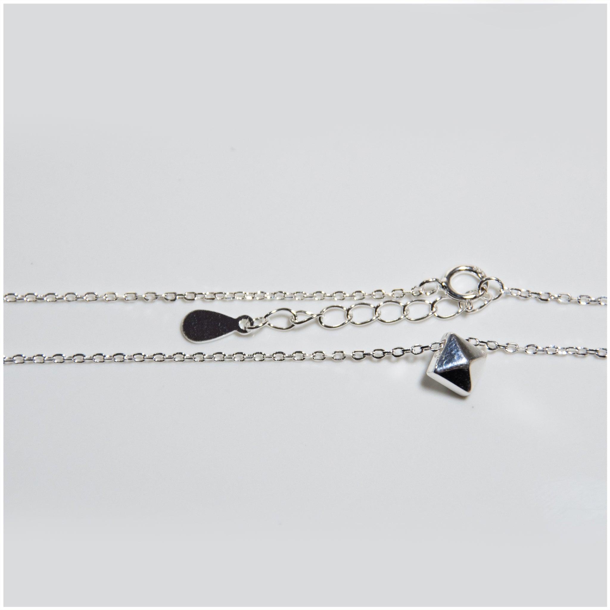 CP023 - Sterling Silver Pyramid Necklace