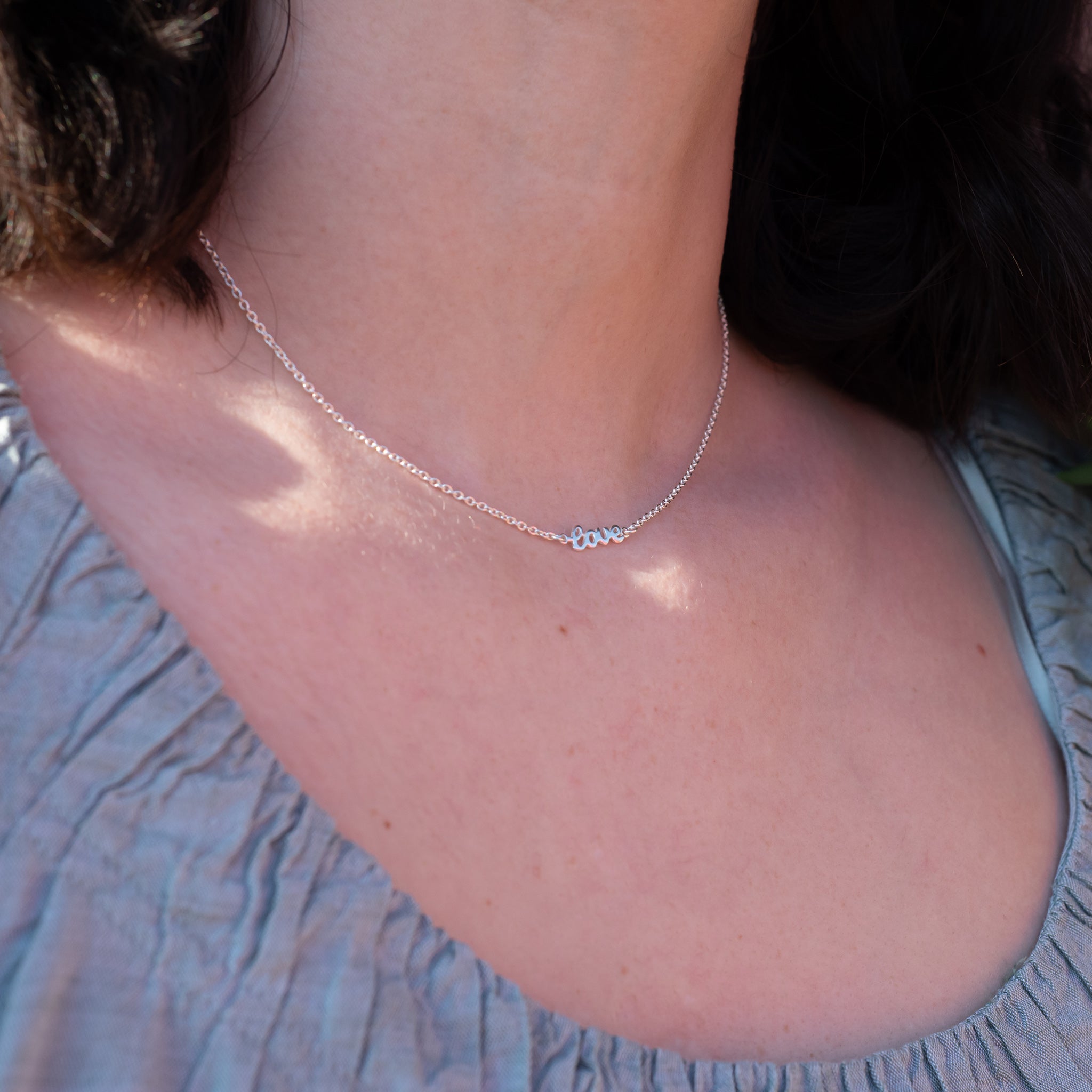 JN002 - Sterling Silver Love Necklace