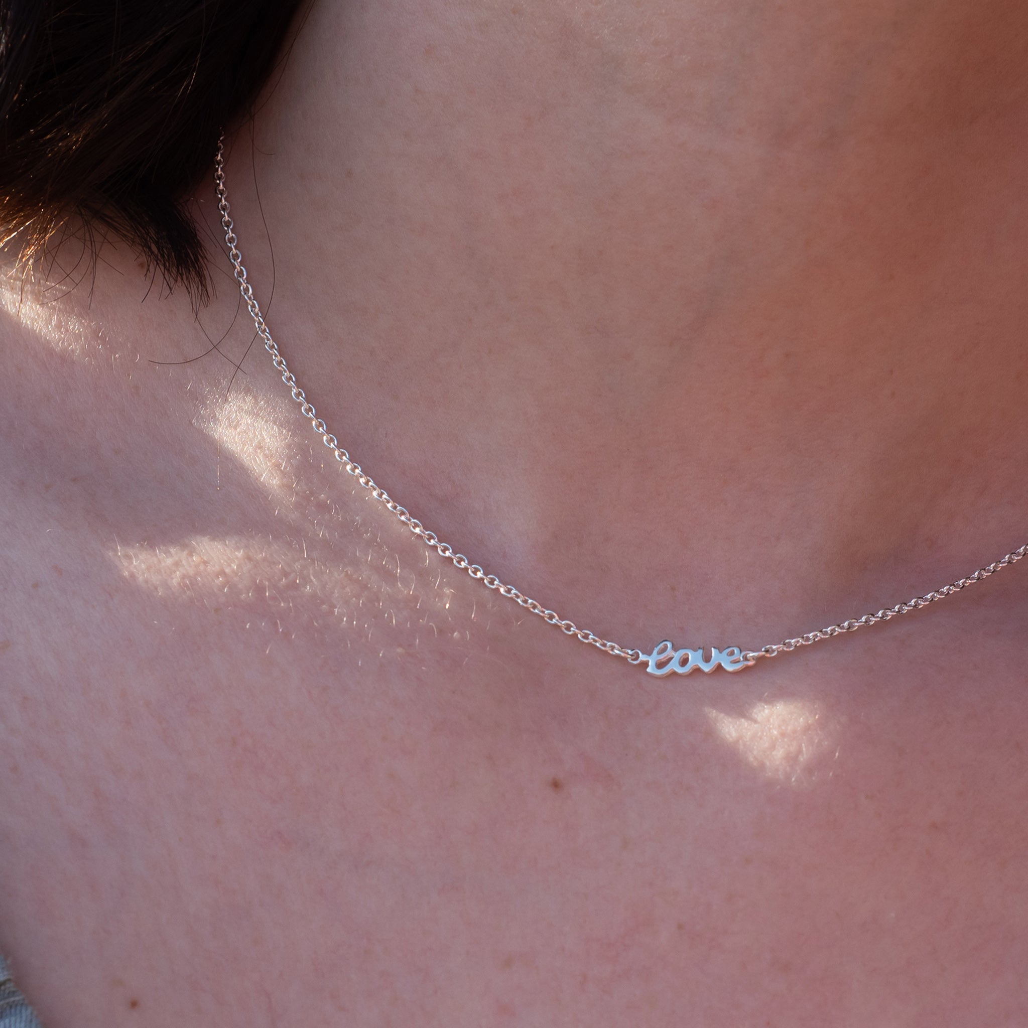 JN002 - Sterling Silver Love Necklace