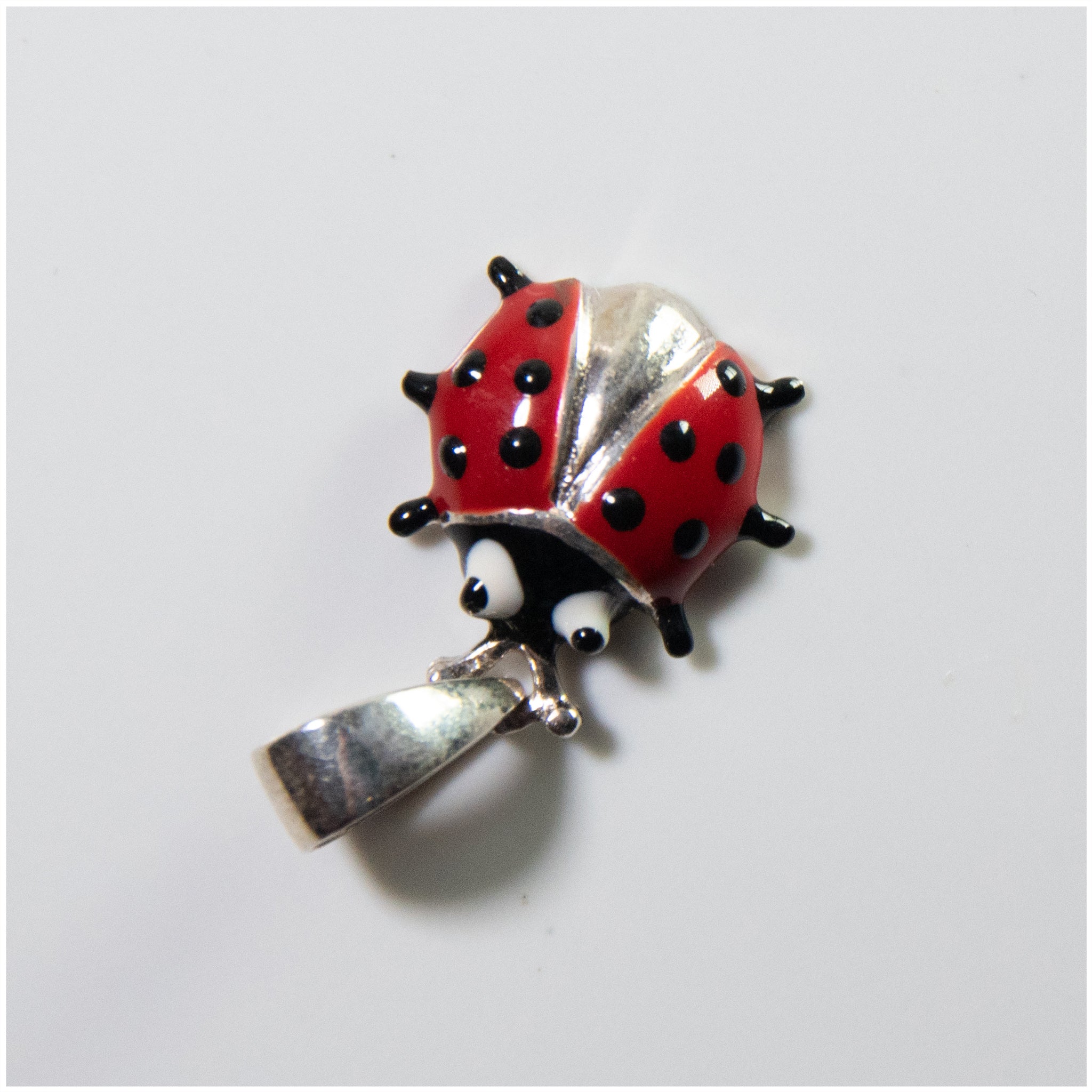 PK006 - Sterling Silver Lady Bug Pendant