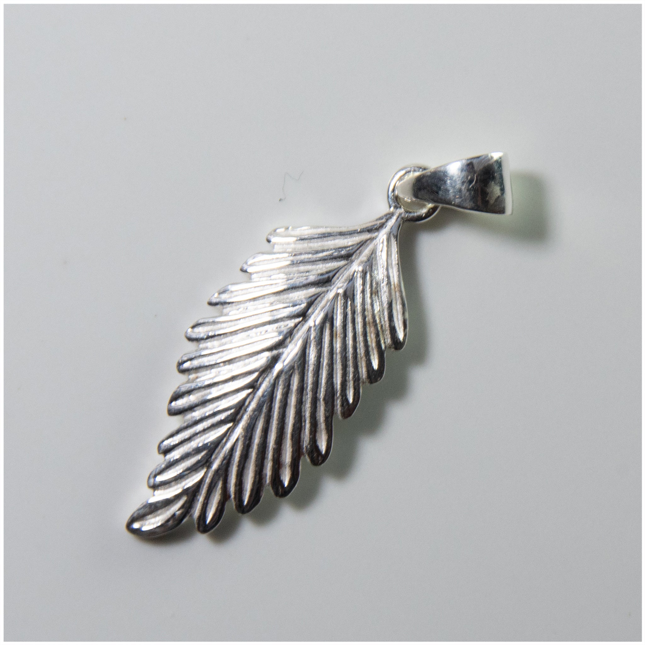 PL009 - Sterling Silver Leaf Pendant