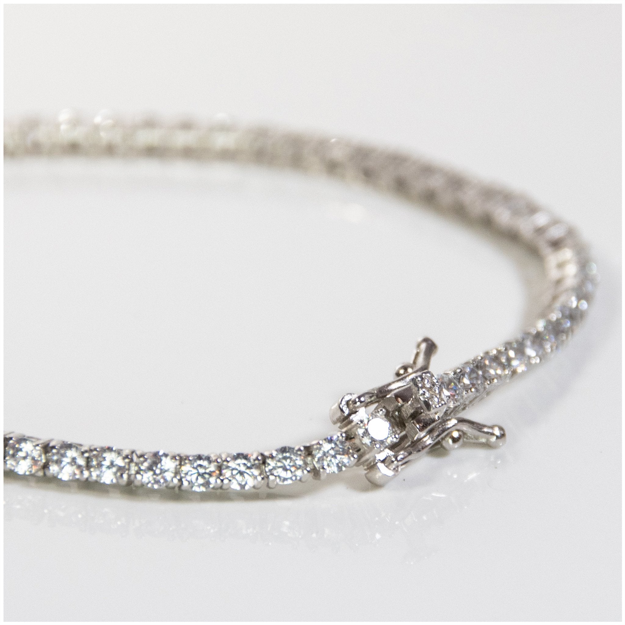 SB004 - Sterling Silver Tennis Bracelet